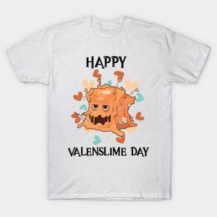 Happy Valenslime Roleplaying Video Game RPG Geek Couple Gift T-Shirt